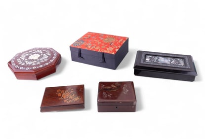 Asian Lacquerware and Other Boxes