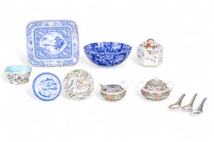 19th and 20th C Asian Porcelain Grouping