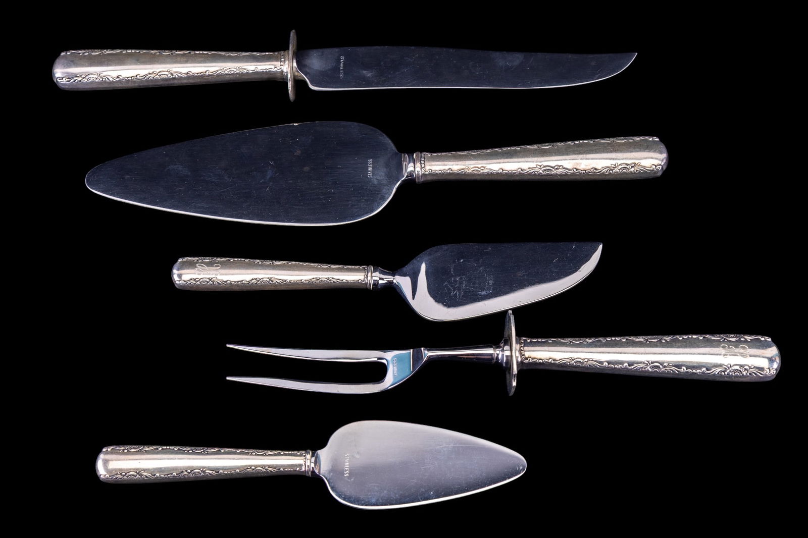 Gorham Camellia Sterling Silver Serving Pieces (1 of 7)