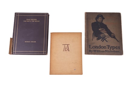 C.1920 Art Books w/ Durer, Daumier