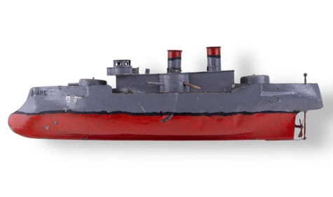 Vintage Model Battle Ship Toy