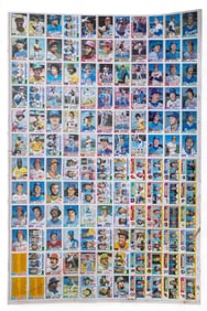 Uncut Topps Baseball Card Sheet c. 1981