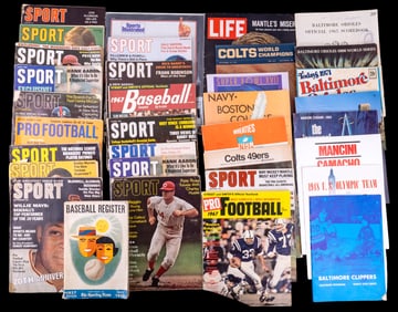 Vintage SPORT Magazines, Score Books, & More