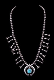 Silver Squash Blossom Necklace