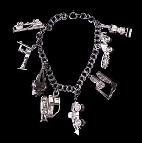 Tractor and Machinery Charm Bracelet