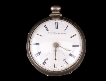 French Silver Pocket Watch, 1775-1800