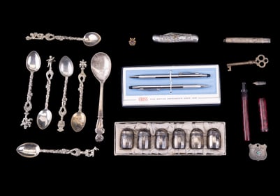 Sterling, Pens, Spoons, and Other