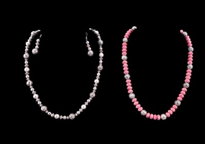 2 Sterling Necklaces w/ Matching Earrings