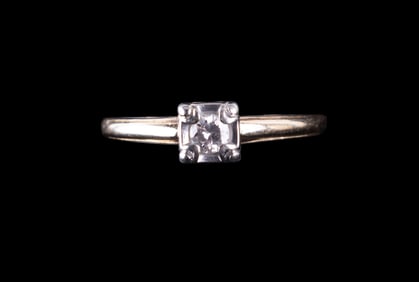 14K Yellow Gold Diamond Ring