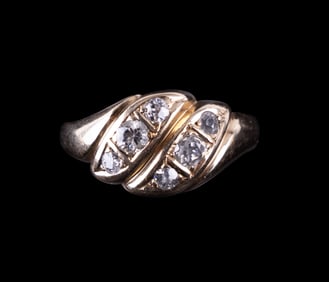 14K Yellow Gold Diamond Ring