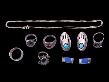 Group of Sterling Silver Jewelry