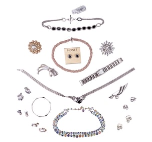 Silver and Faux Pearl Designer Costume & More