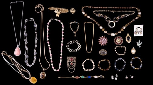 Designer Rhinestone and Other Costume Jewelry