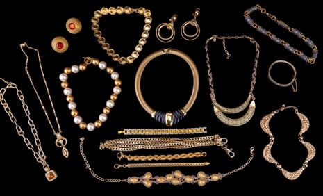 Gold Tone Designer Costume Jewelry