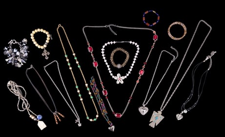 Shell, Stone, and Beaded Costume Jewelry