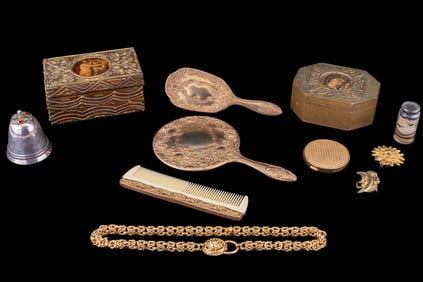 Vintage Vanity Items and Jewelry