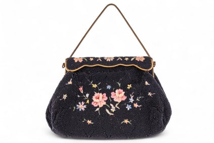 Early Vintage French Beaded Handbag