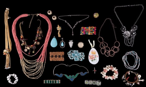 Vintage Stone and Other Costume Jewelry