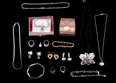 Estate Sterling Silver Jewelry, GP, More