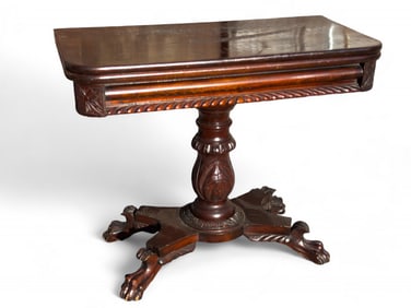 Mahogany Classical Card Table