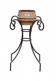 Planter on Cast Metal Stand