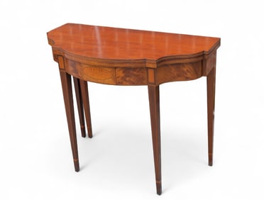 Inlaid Mahogany Hepplewhite Card Table