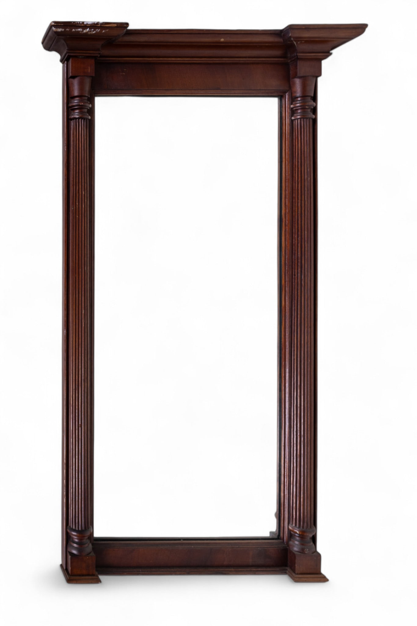 Sheraton-Style Mahogany Wall Mirror (1 of 5)