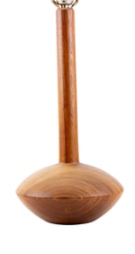 Danish Modern Teak Bulbous Lamp