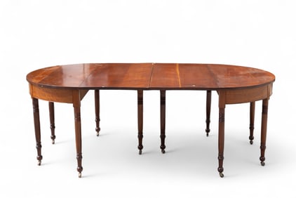 Antique Sheraton Banquet Table, Gate Leg