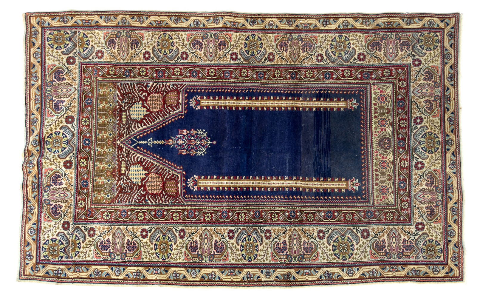 Persian Hand-Knotted Prayer Rug (1 of 3)