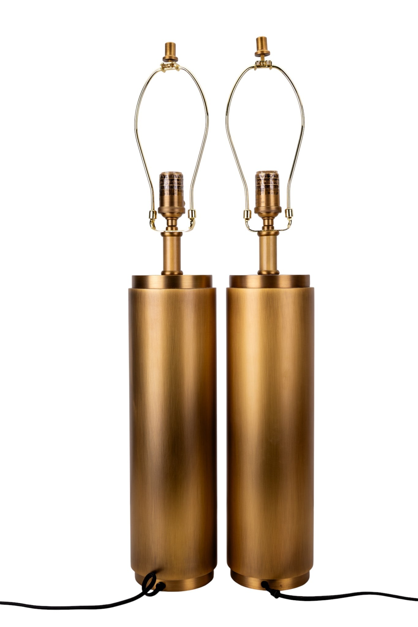 Contemporary Brushed Brass Table Lamps (1 of 8)