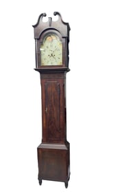 Isaac Reade Mahogany Tall Case Clock