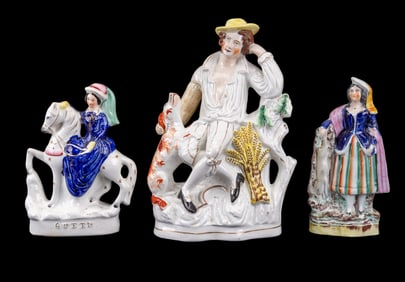 Staffordshire Porcelain Statuettes (3)