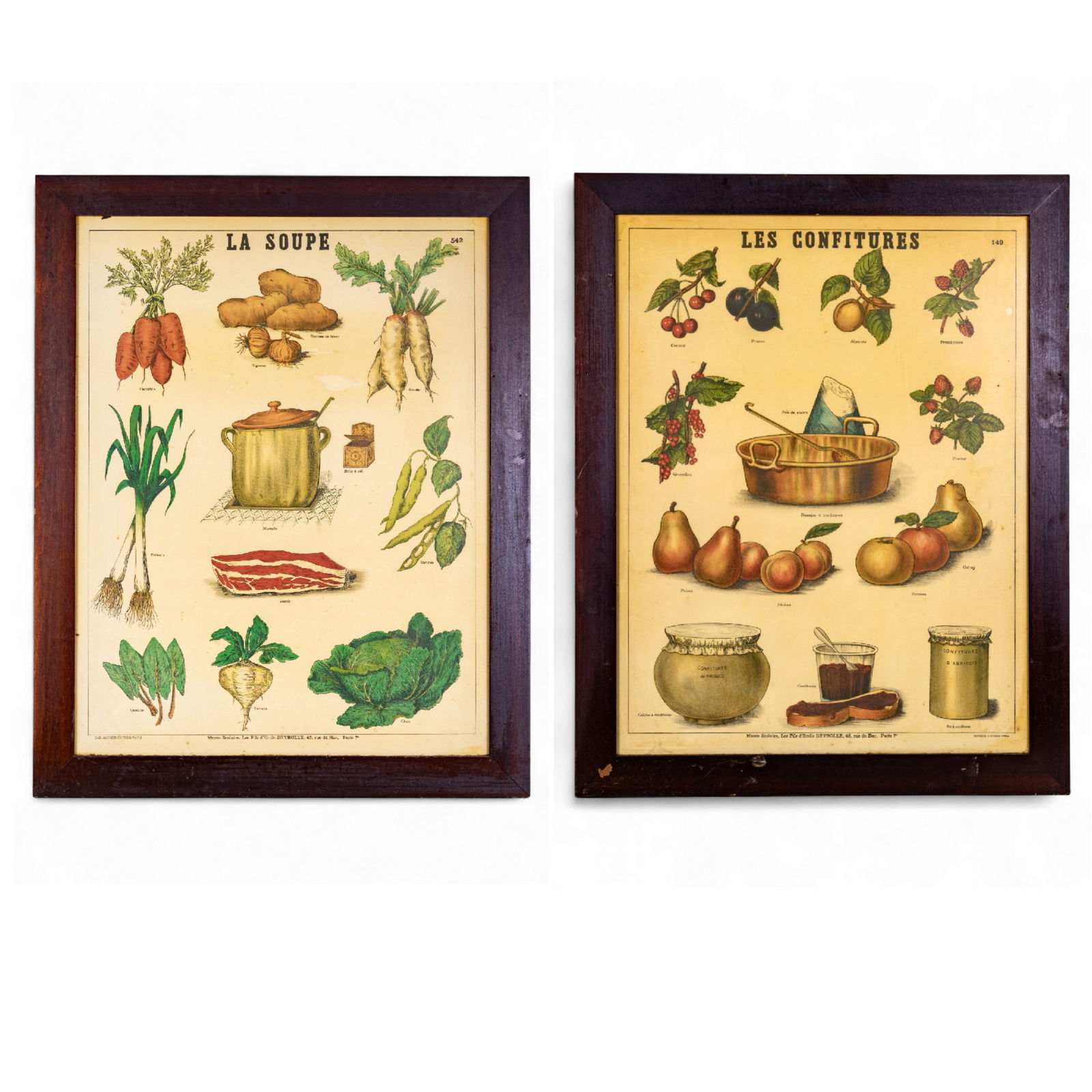 2 Vintage French Food Lithograph Posters (1 of 9)