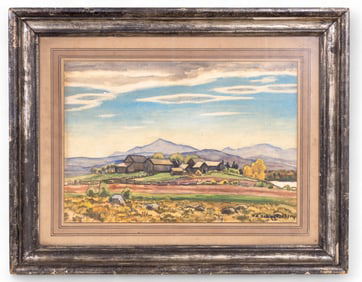 Signed W/C Henry E. Schnakenburg, Landscape