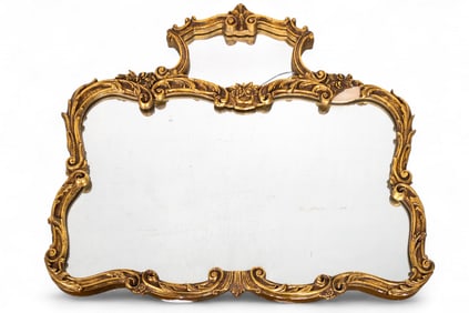 Baroque Style Gilt Wood and Gesso Framed Mirror