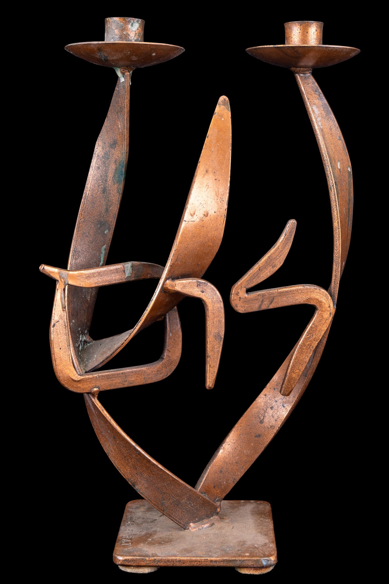 MCM Sculptural Candelabrum, G. Efrat (1 of 7)