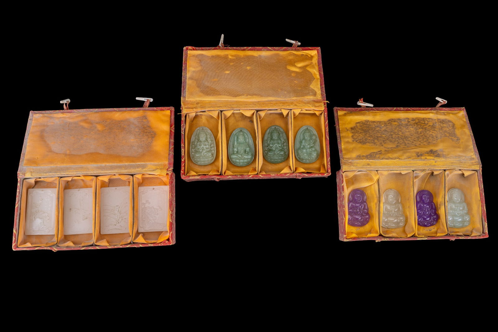 Carved Stone and Jade Pendants (1 of 12)