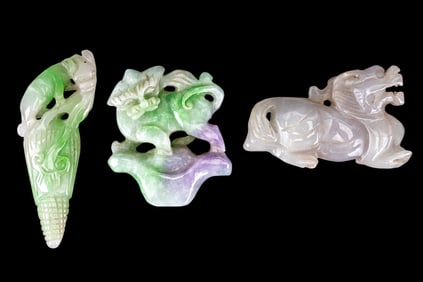 Hand Carved Jade Stones