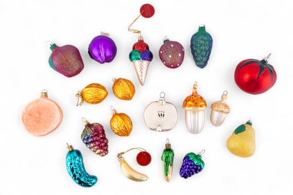 Christborn & European Glass Food Ornaments