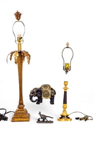 Roadrunner Sculpture, Cast Iron Elephant, Lamps