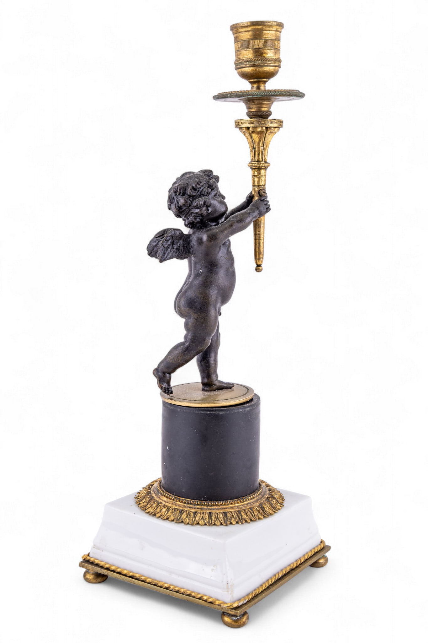 Bronze Cherub Candlestick (1 of 9)