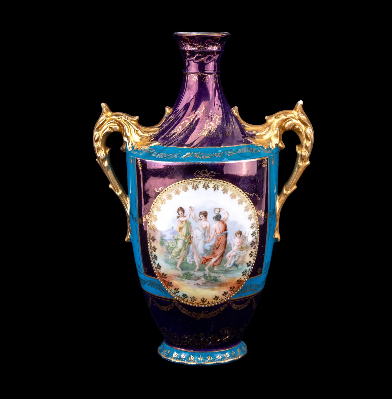 Royal Saxe German Porcelain Vase (1 of 13)