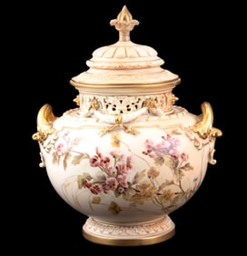 Royal Worchester Covered Vase