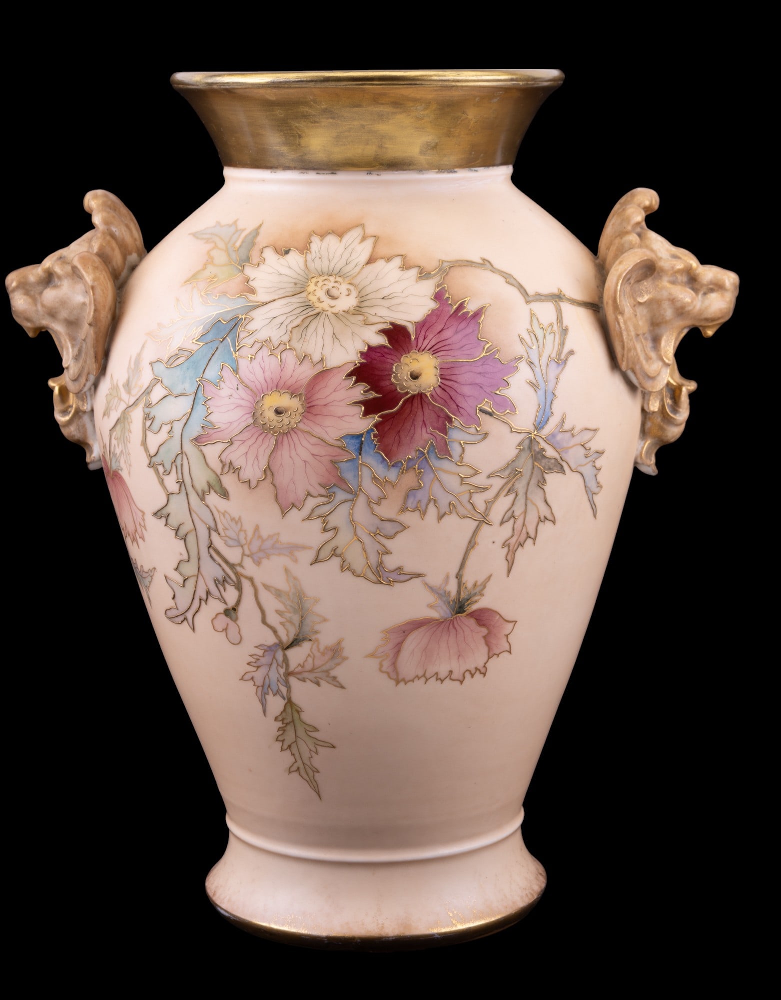 Limoges D&C Vase w/ Lion Head Handles (1 of 10)