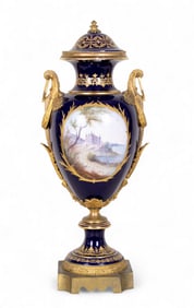 Pater Signed Large Revolving Sevres Vase
