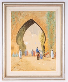 Signed J. Vander Orientalist Watercolor