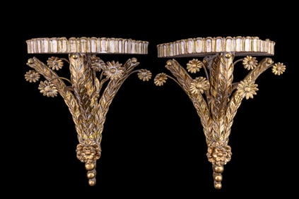 Gilt & Gesso Wall Sconces