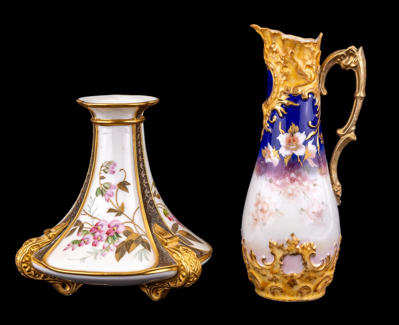 Austrian Porcelain Ewer, and Royal Worchester Vase (1 of 16)