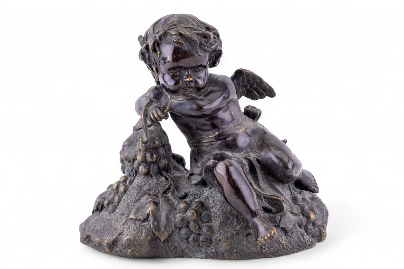 Bronze Cherub Figural Sculpture After Muller (1 of 8)